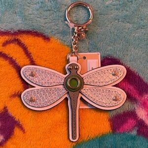 Michael Kors Dragonfly Appliqué Keychain NWT